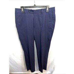 Hart Schaffner Marx Men’s Dress Pants Size 32x30 Navy Blue Wool Blend Business